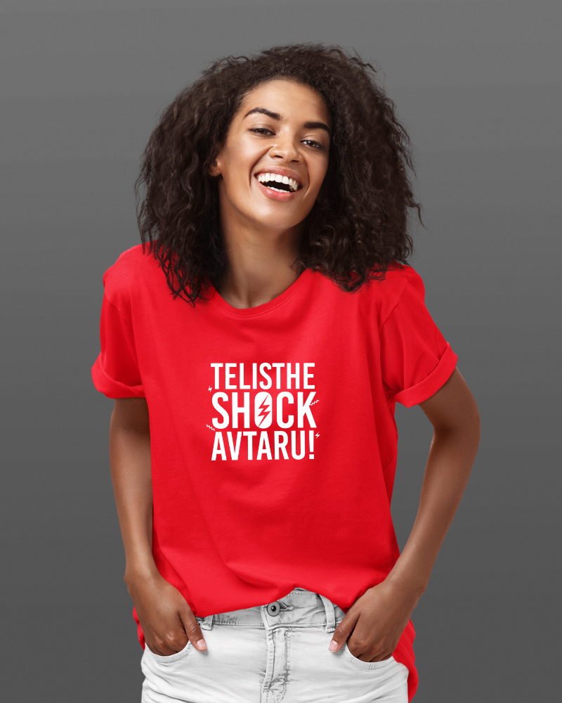 Telisthe Shock Avtaru Unisex T-shirt Red